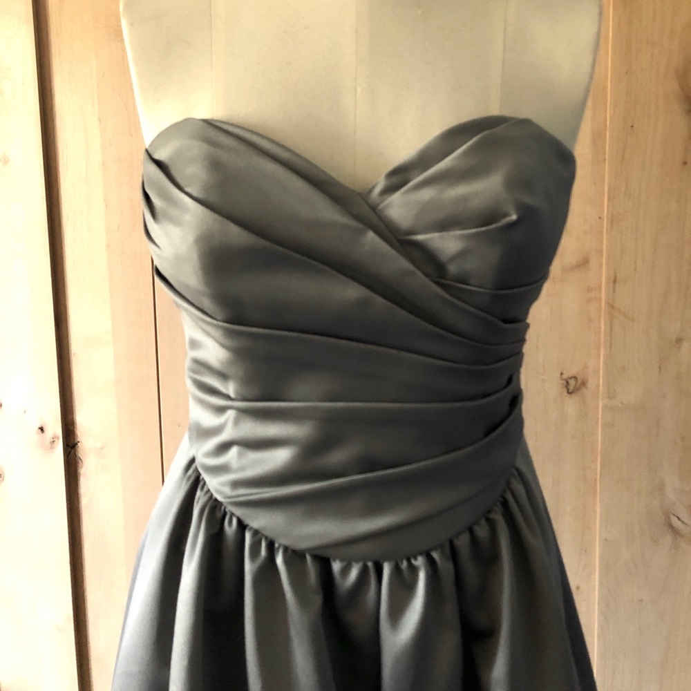 Silver David’s Bridal Dress - Picture 5 of 6